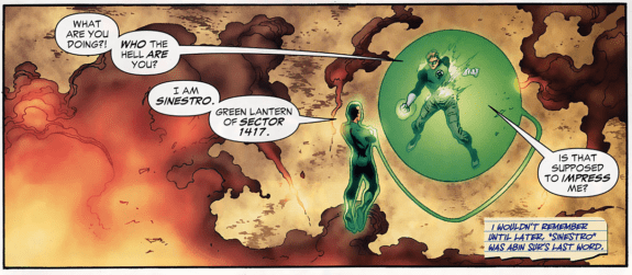 Sinestro, evil and divine